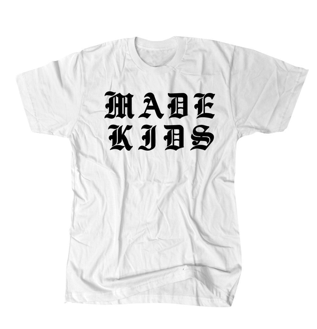 Made Kids Old English - White